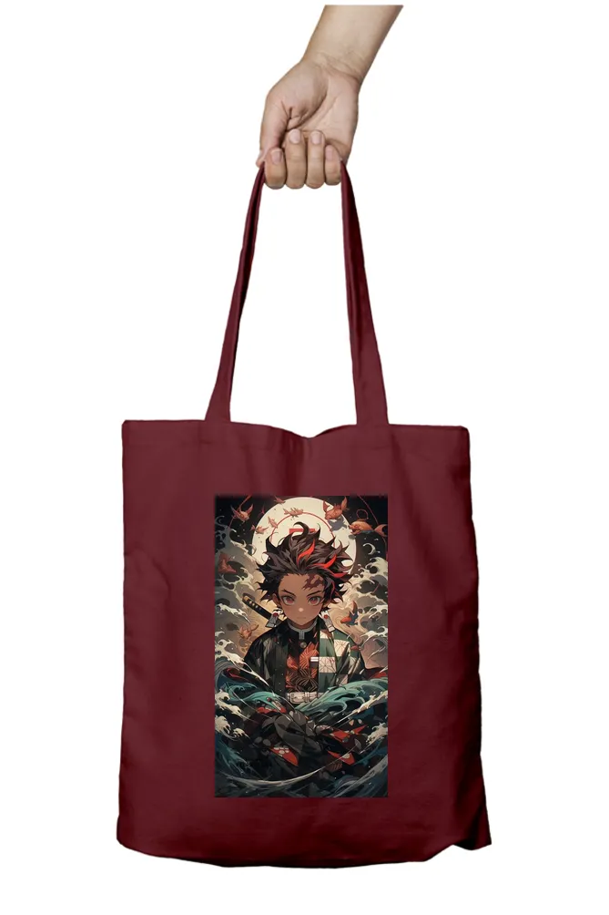 Demon Slayer Tanjiro Water Breathing Tote Bag