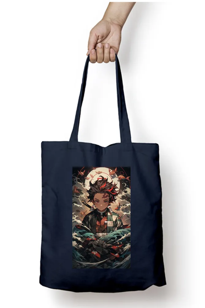 Demon Slayer Tanjiro Water Breathing Tote Bag