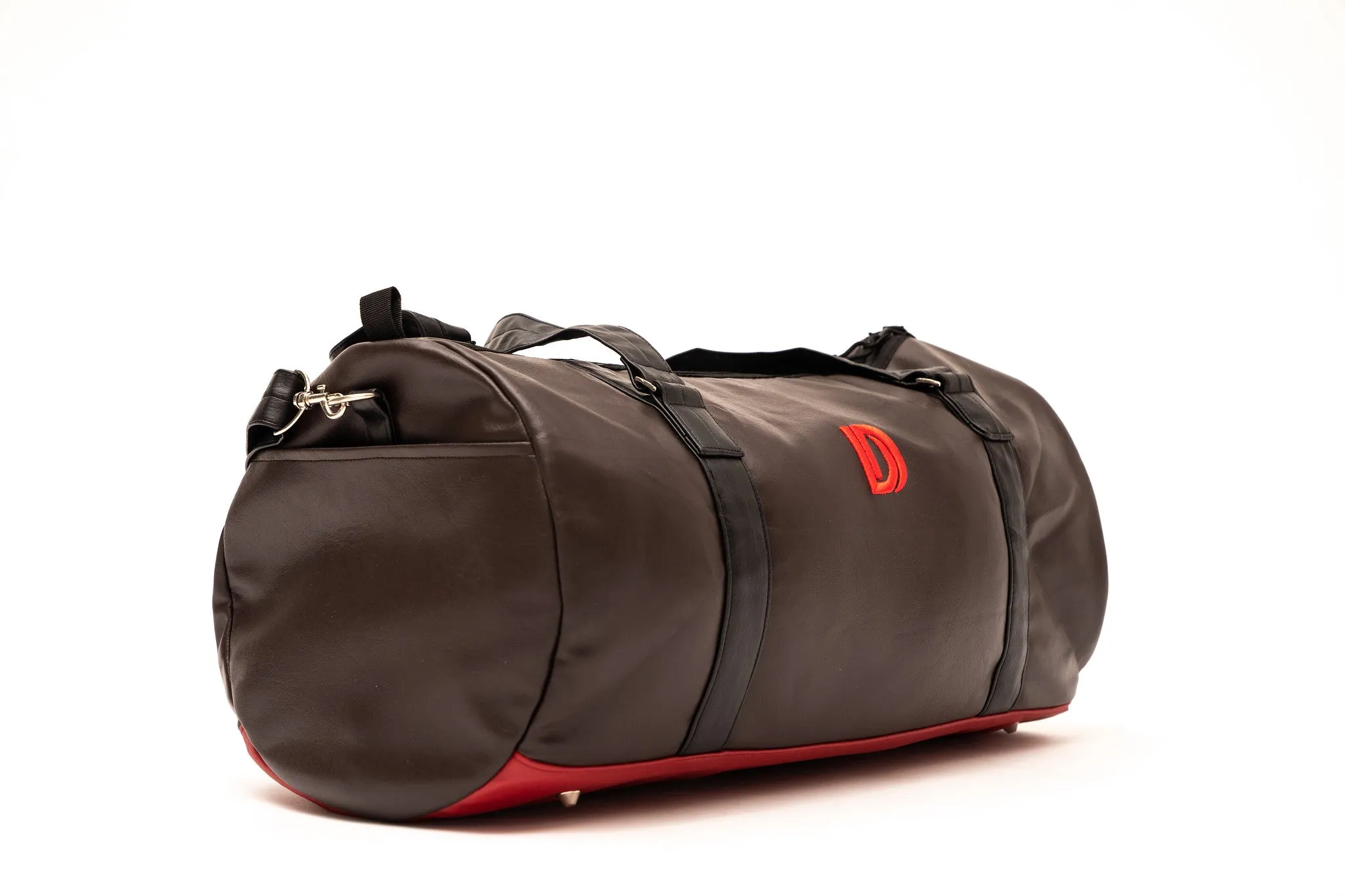 Dope Duffle Red Bottom DuffelBag - Chocolate/Red