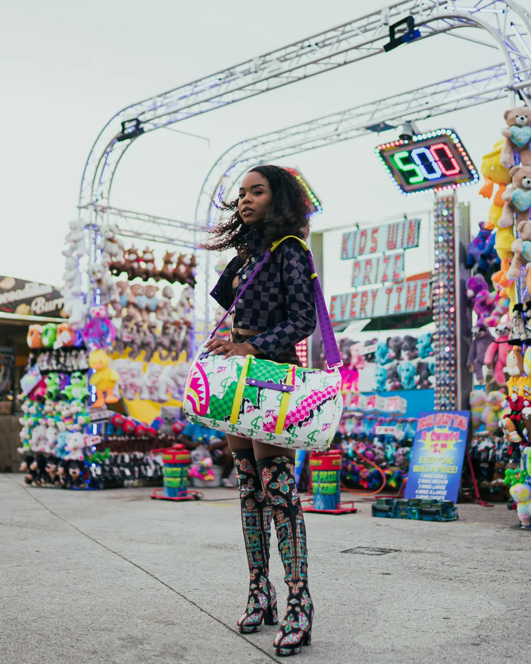 DREAMY TECHNICOLOR DUFFLE