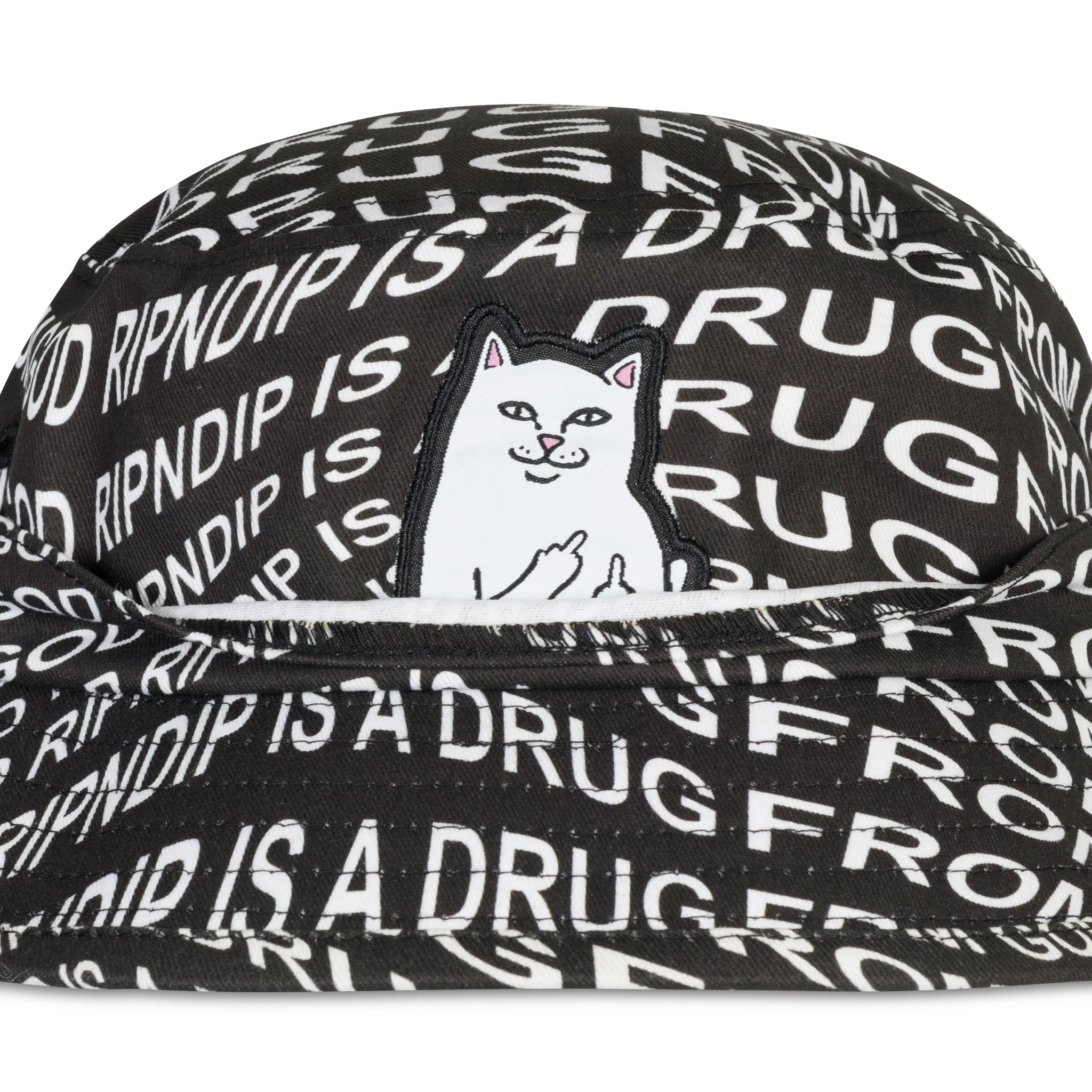 Drug From God Lord Nermal Bucket Hat (Black)