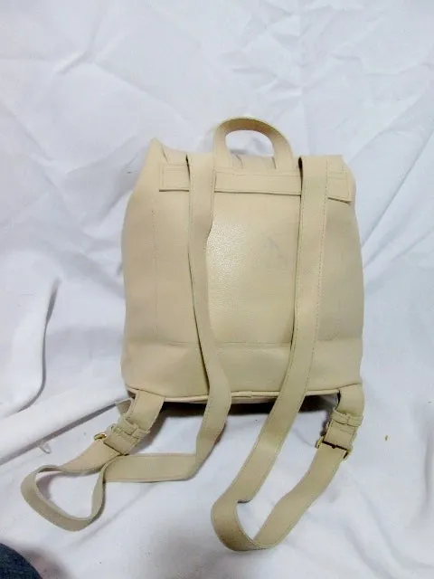 FOREVER 21 Vegan BACKPACK RUCKSACK BAG Pockets ECRU CREME BEIGE