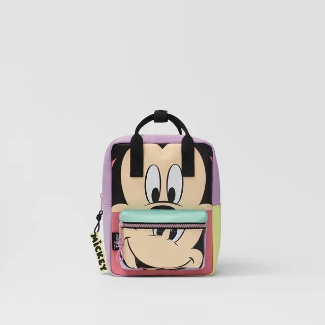 Girl's Backpack Mickey Mouse Cartoon Pattern Large Capacity School Bag for Kindergarten Boy KidsTravel Bag