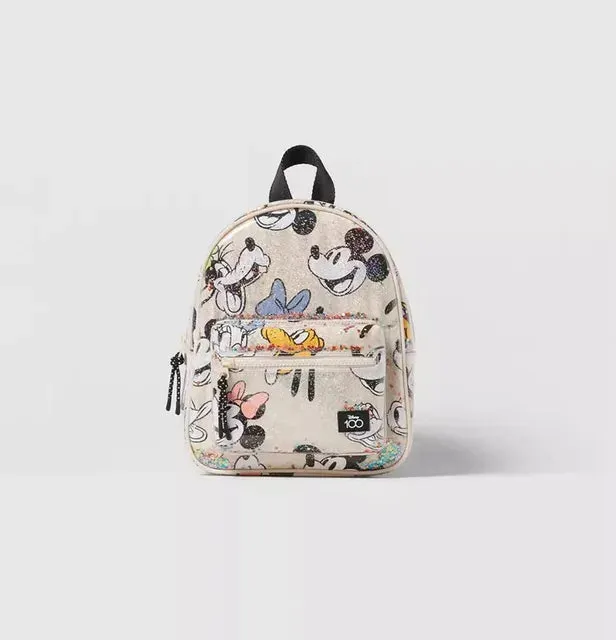 Girl's Backpack Mickey Mouse Cartoon Pattern Large Capacity School Bag for Kindergarten Boy KidsTravel Bag