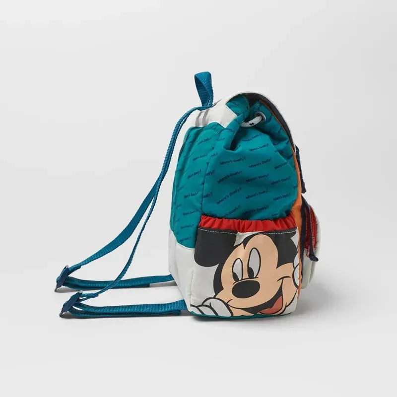 Girl's Backpack Mickey Mouse Cartoon Pattern Large Capacity School Bag for Kindergarten Boy KidsTravel Bag