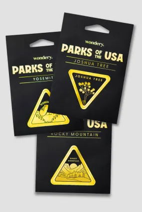 Gold Parks of the USA Stickers