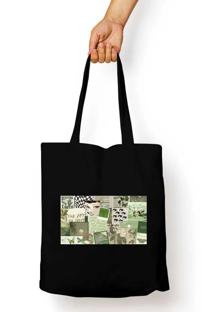 Green Abstract Tote Bag