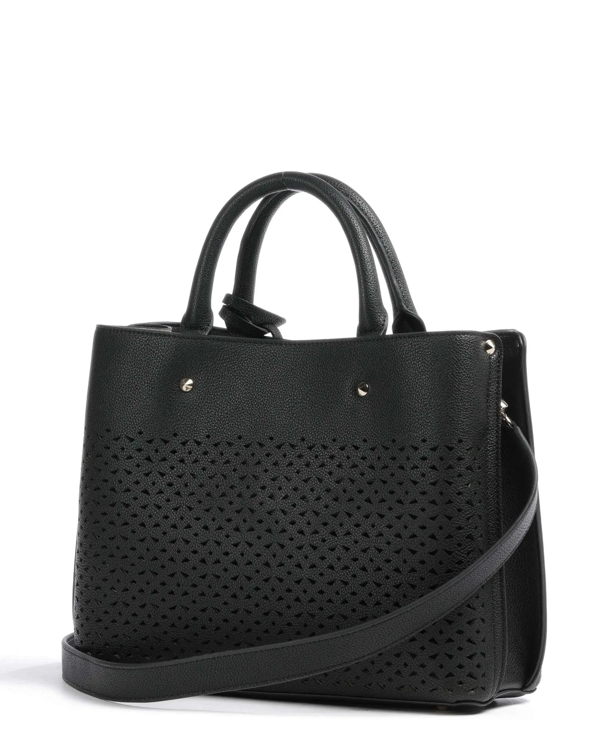 GUESS MERIDIAN PERFORATED SATCHEL