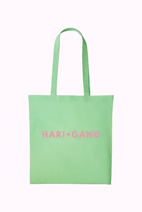 Hari And The Gang Pastel Green Tote Bag