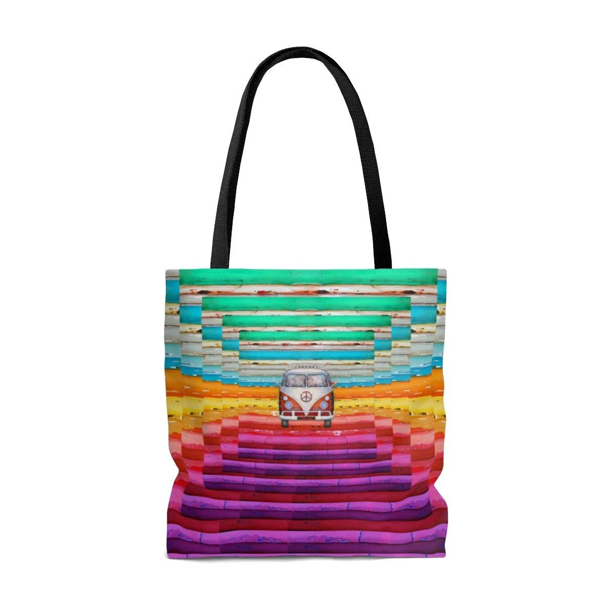 Hippie Van AOP Tote Bag