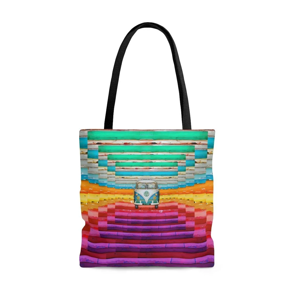 Hippie Van AOP Tote Bag