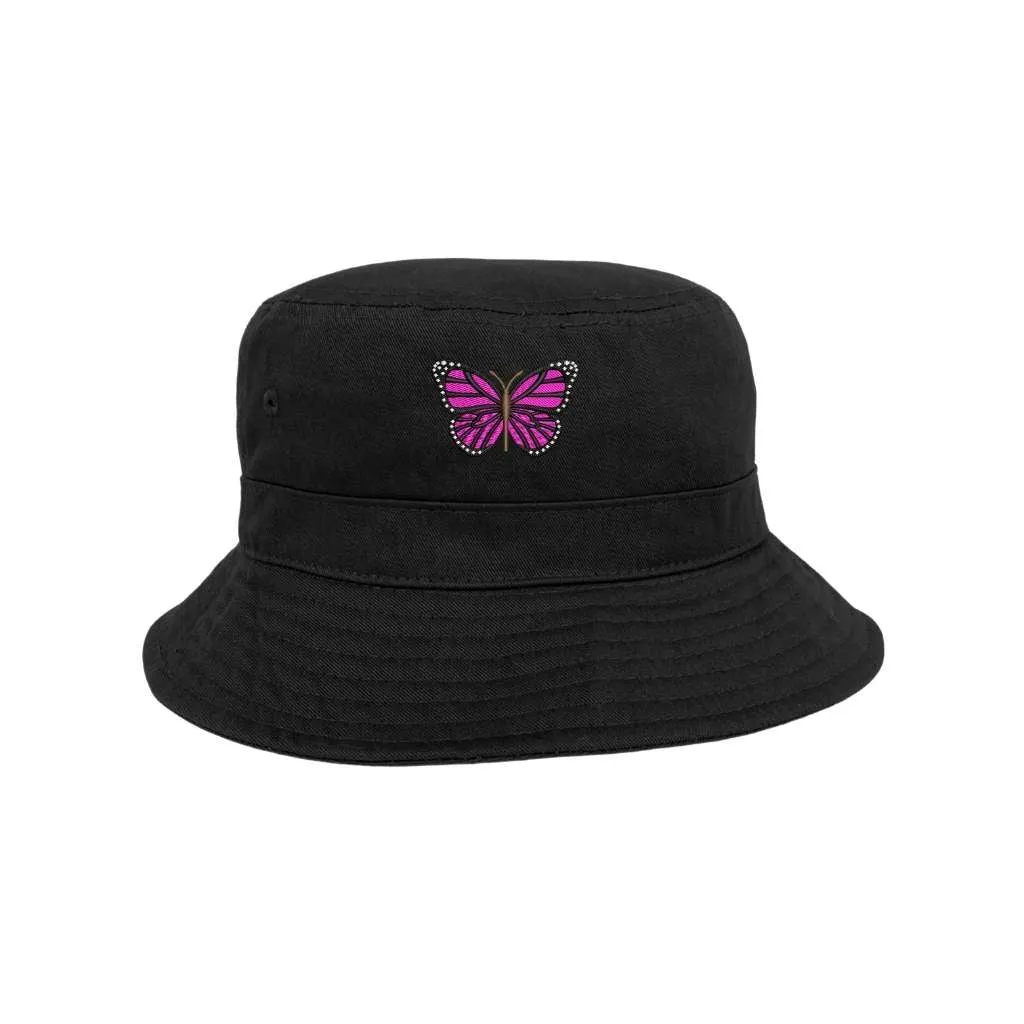 Hot Pink Butterfly Bucket Hat