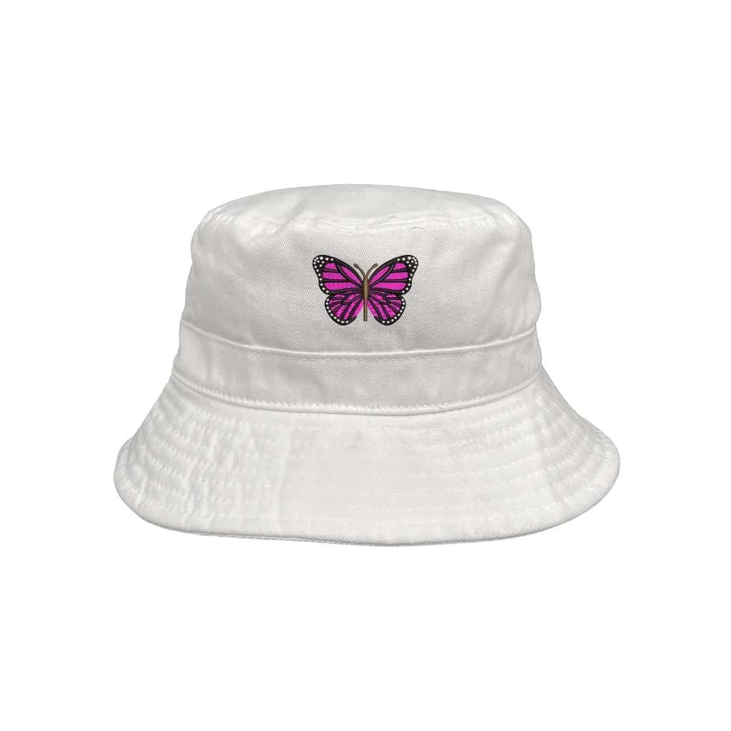 Hot Pink Butterfly Bucket Hat