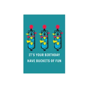 Iko Iko Birthday Card - Buckets Of Fun