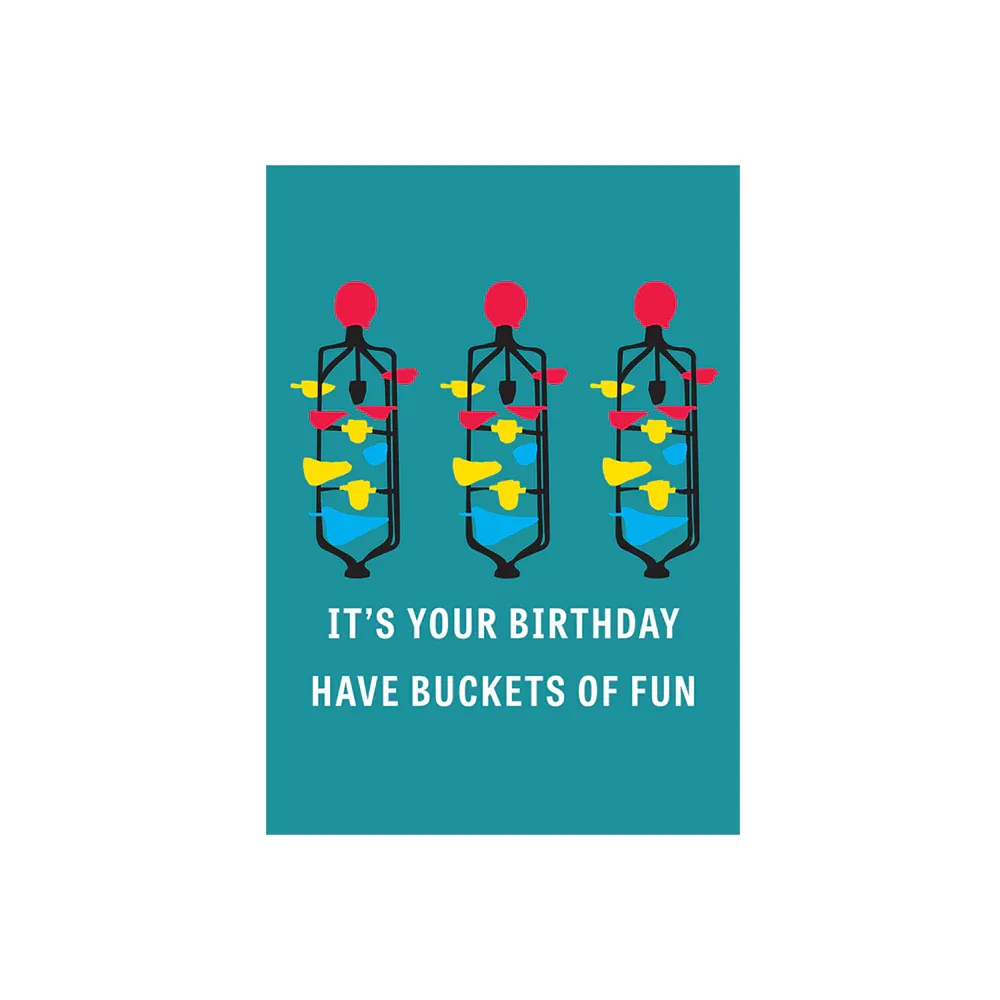 Iko Iko Birthday Card - Buckets Of Fun