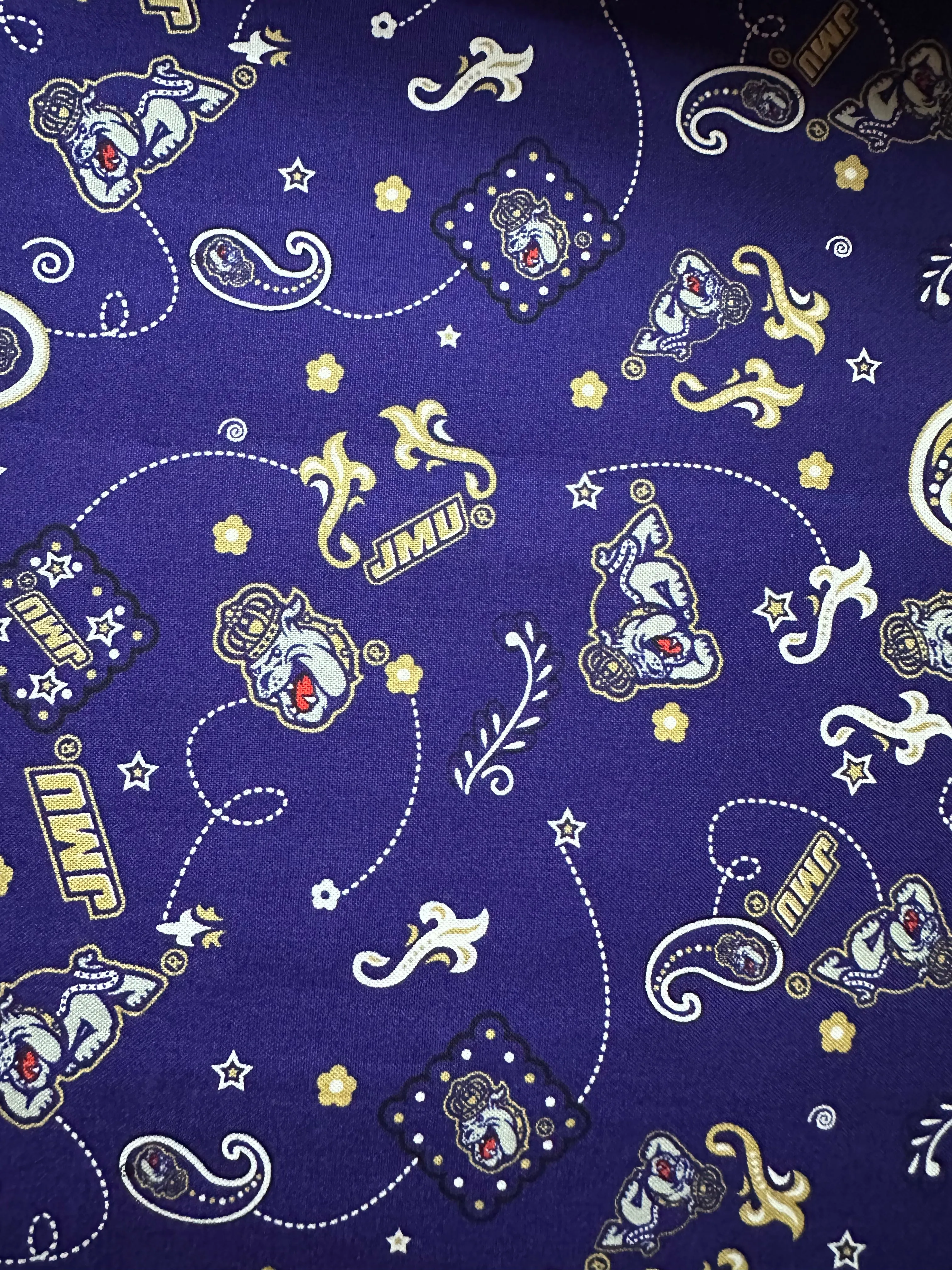 JMU Bandana Zipper Bag