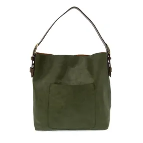 JOY ACCESSORIES CLASSIC HOBO HANDBAG - BASIL GREEN - L8008139