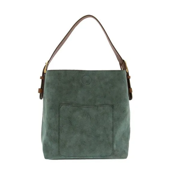 JOY ACCESSORIES CLASSIC HOBO SUEDE BAG - TEAL - L823567