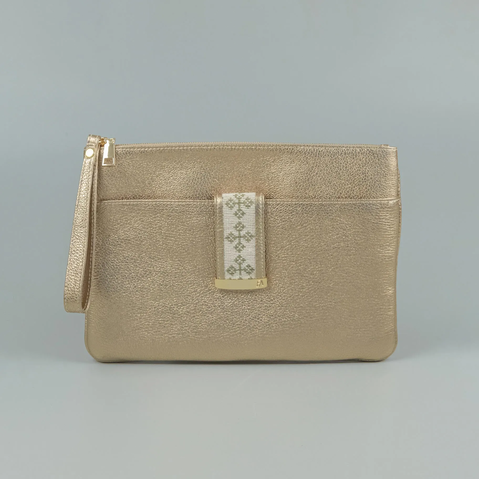 JRD Champagne Gold Karla Pouch