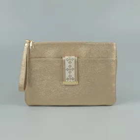 JRD Champagne Gold Karla Pouch