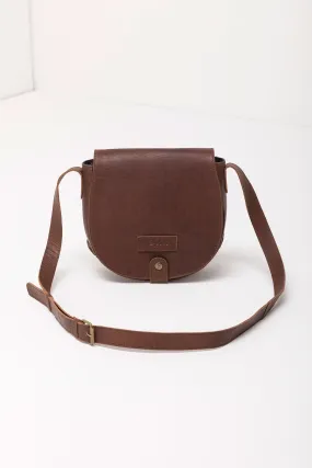 Ladies Leather Saddle Bag - Pippa