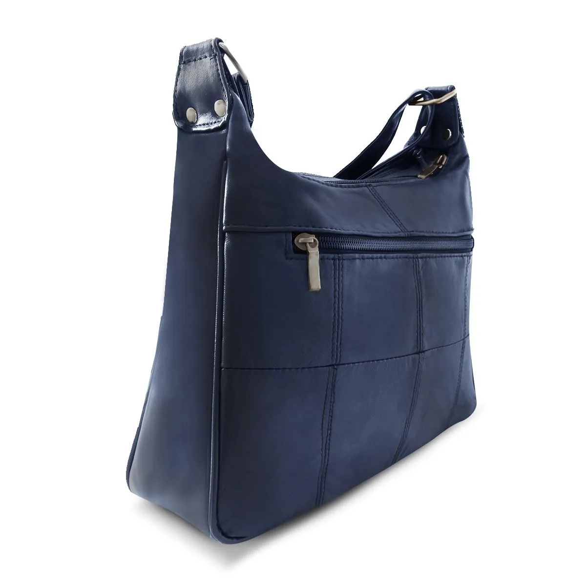 Lambskin Leather Purse - Navy Color