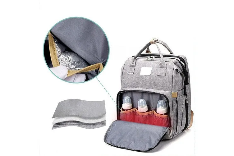 Large Mummy Bag Maternity Nappy Diaper Crib Backpack