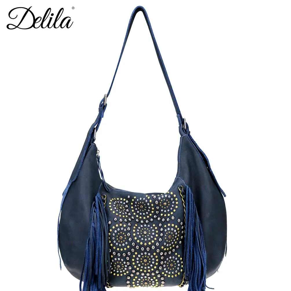 LEA-6048 Delila 100% Genuine Leather Collection Hobo