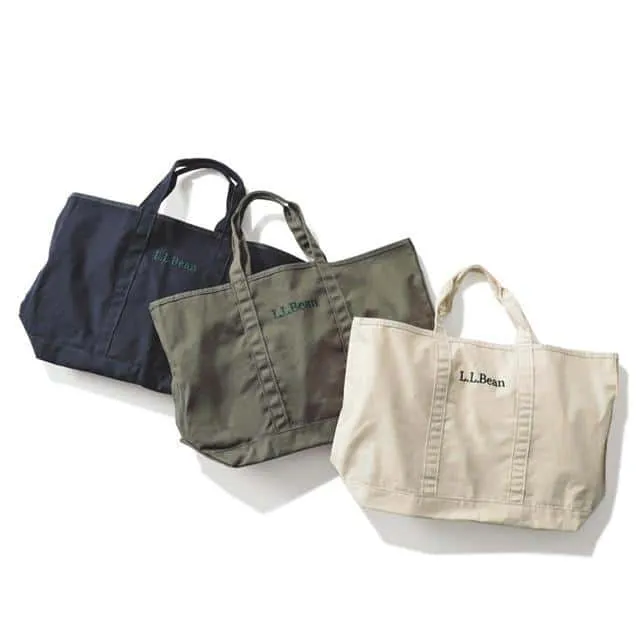 LL Bean Plain Canvas Tote Grey