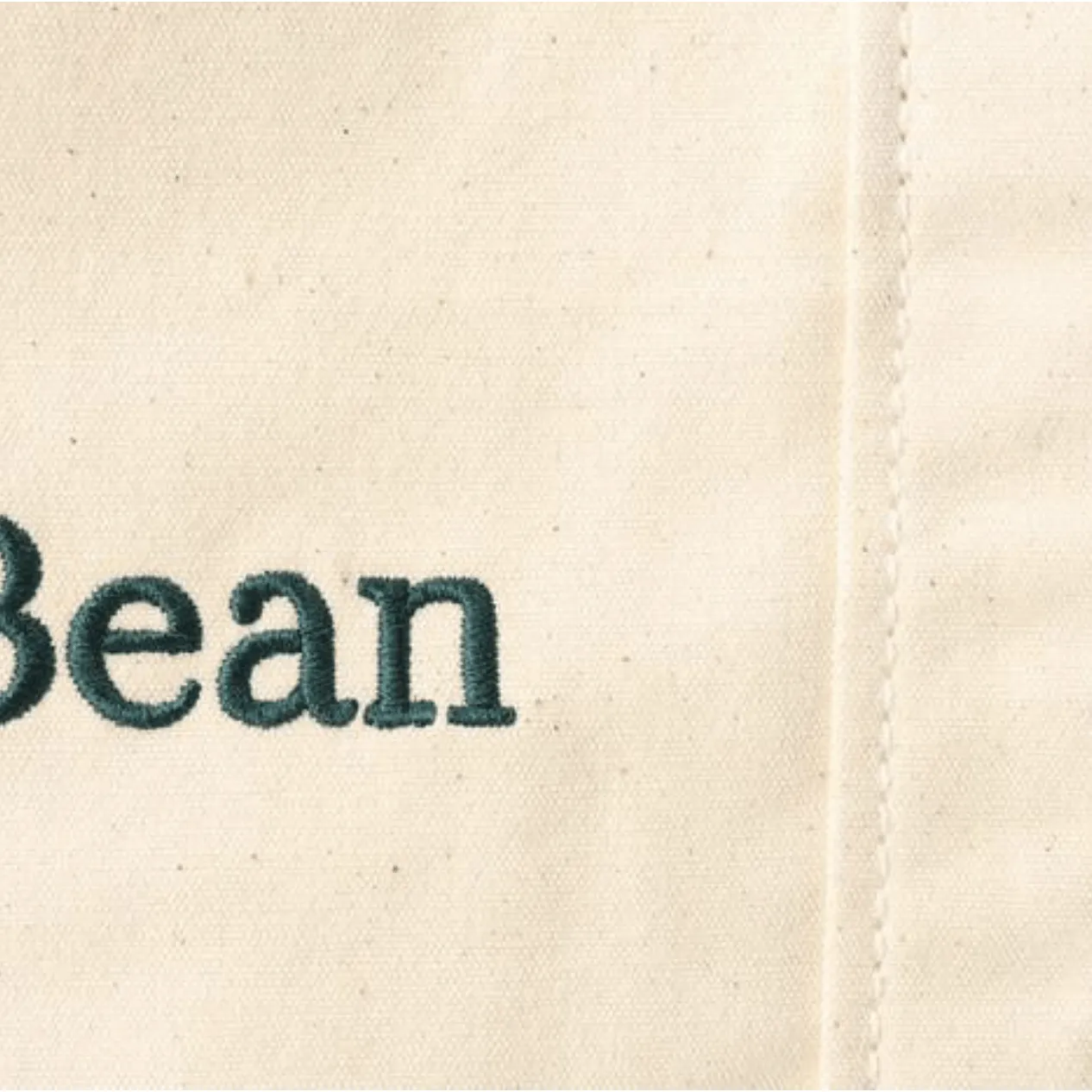 LL Bean Plain Canvas Tote Grey