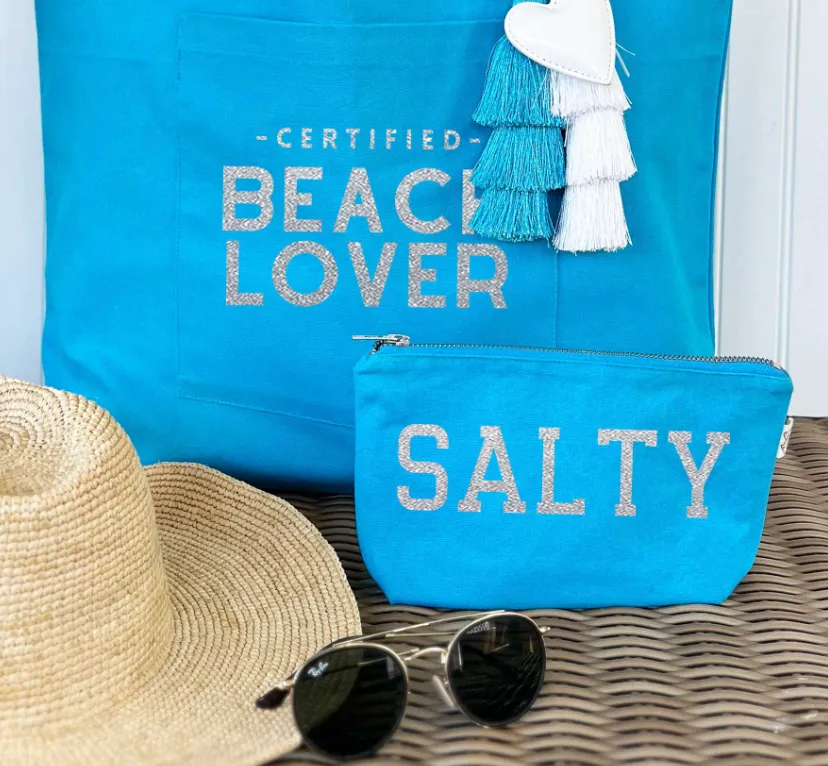 Makeup Bag: Aqua - SALTY  NEW