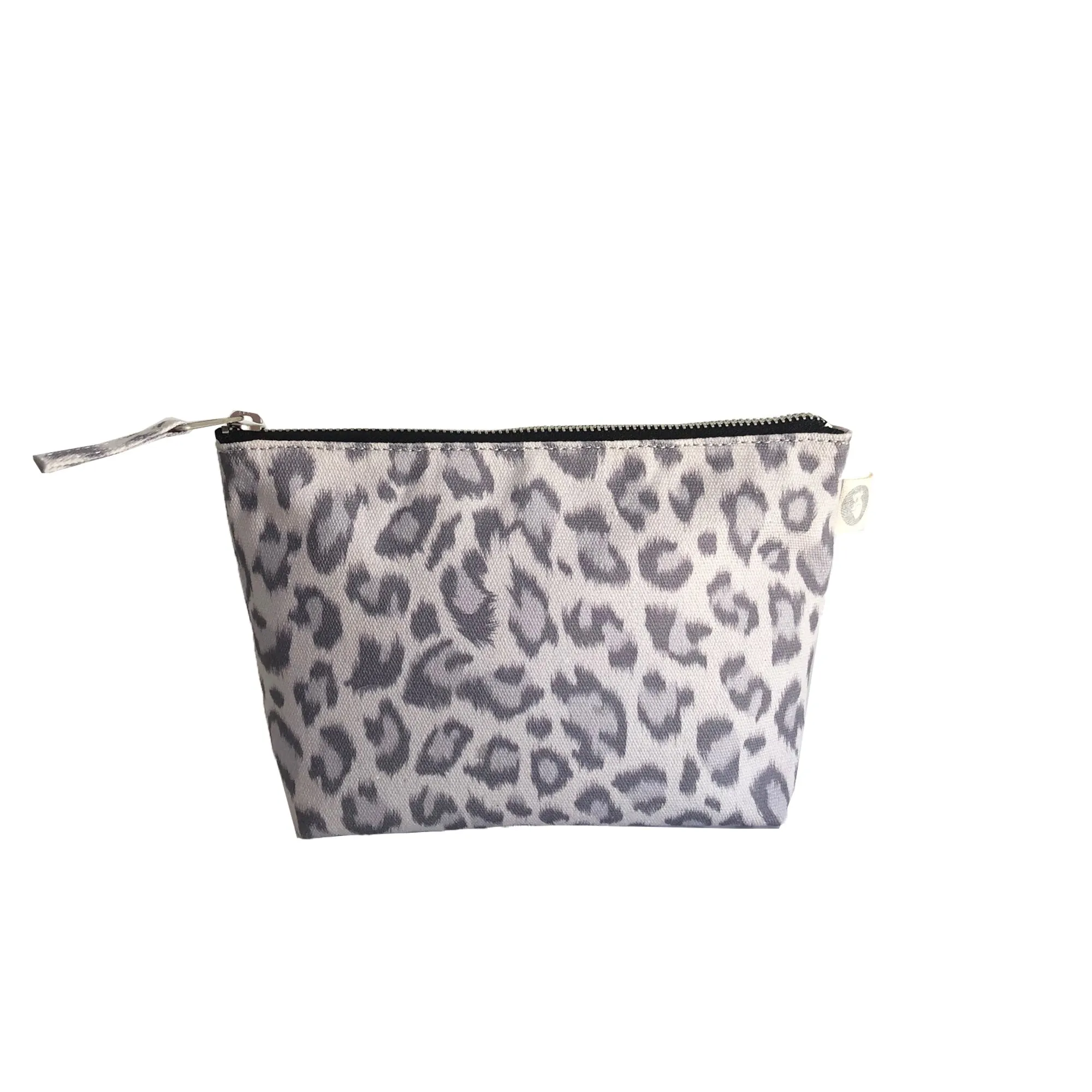 Makeup Bag: Grey Leopard