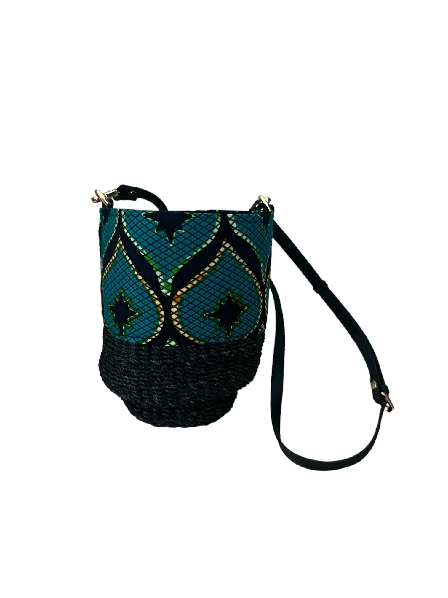 Makiling Bucket Bag - Green Congress African Ankara Wax Cotton Print