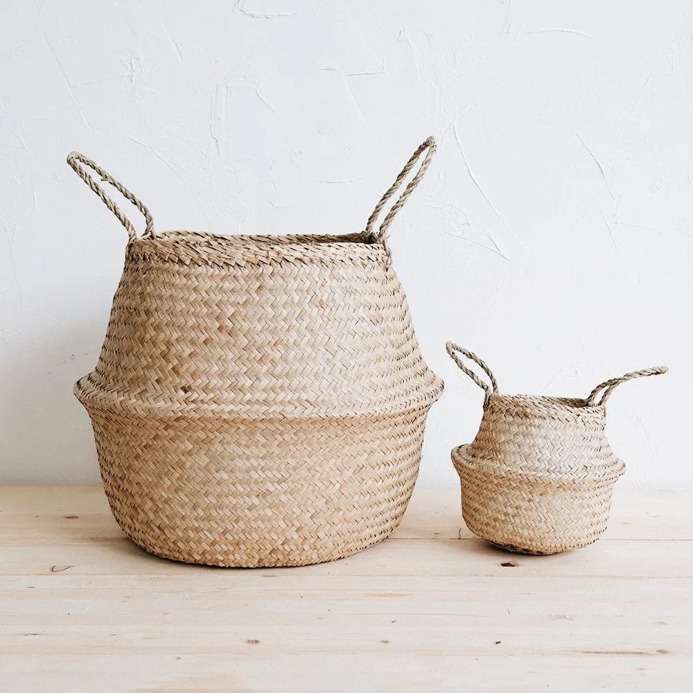 Mama & Mini Belly Basket Set - Natural