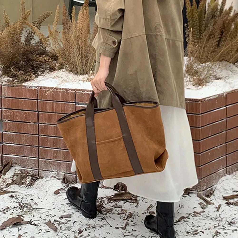 Margot - Faux suede tote bag