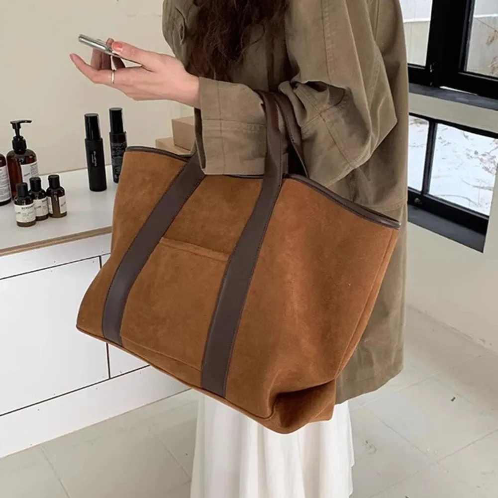 Margot - Faux suede tote bag