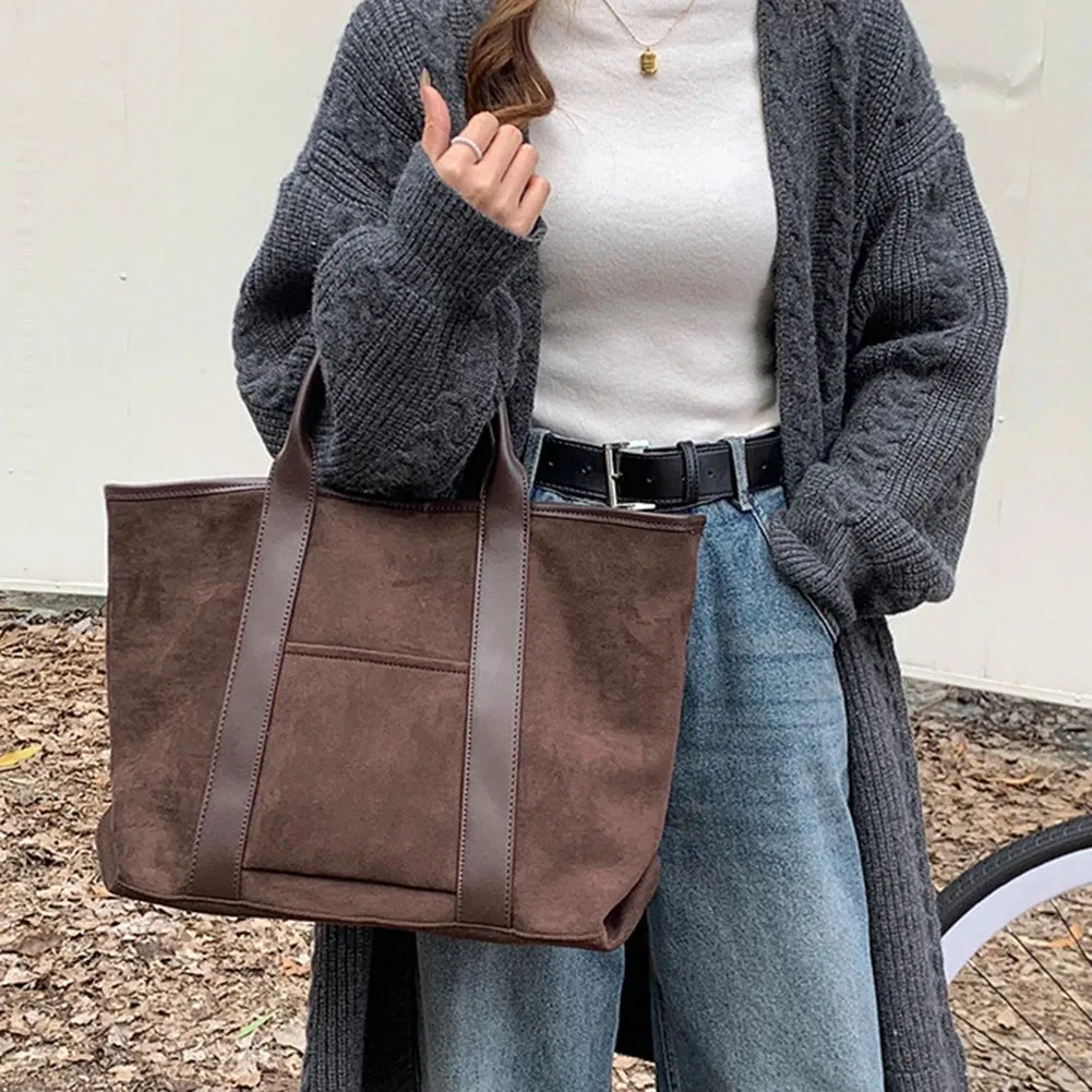 Margot - Faux suede tote bag