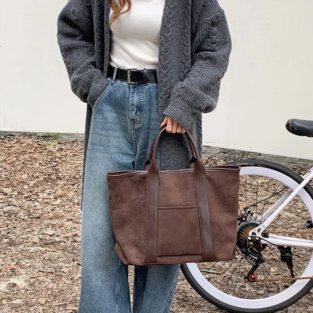 Margot - Faux suede tote bag