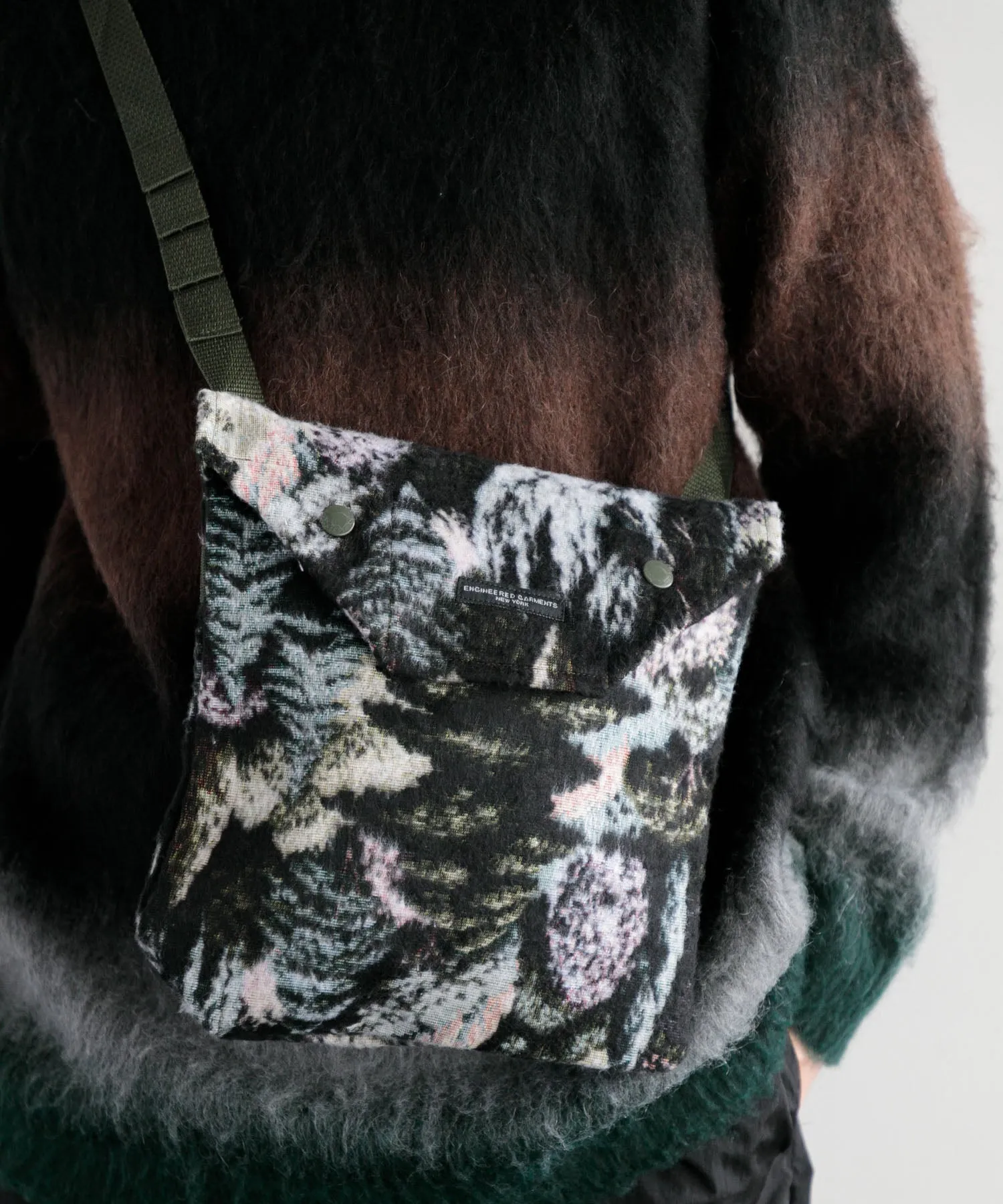 【MEN】ENGINEERED GARMENTS SHOULDER POUCH - CP FOREST JACQUARD