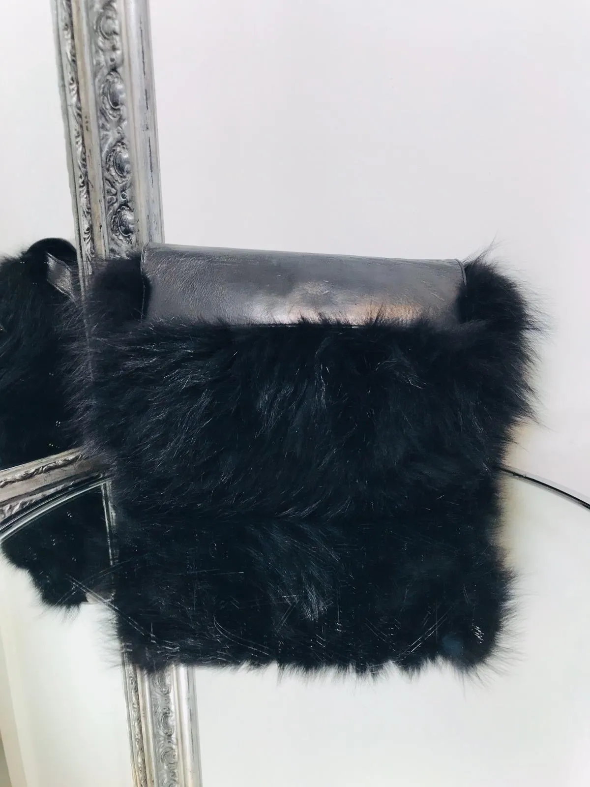 Michael Kors Collection Fox Fur Cross Body Satchel