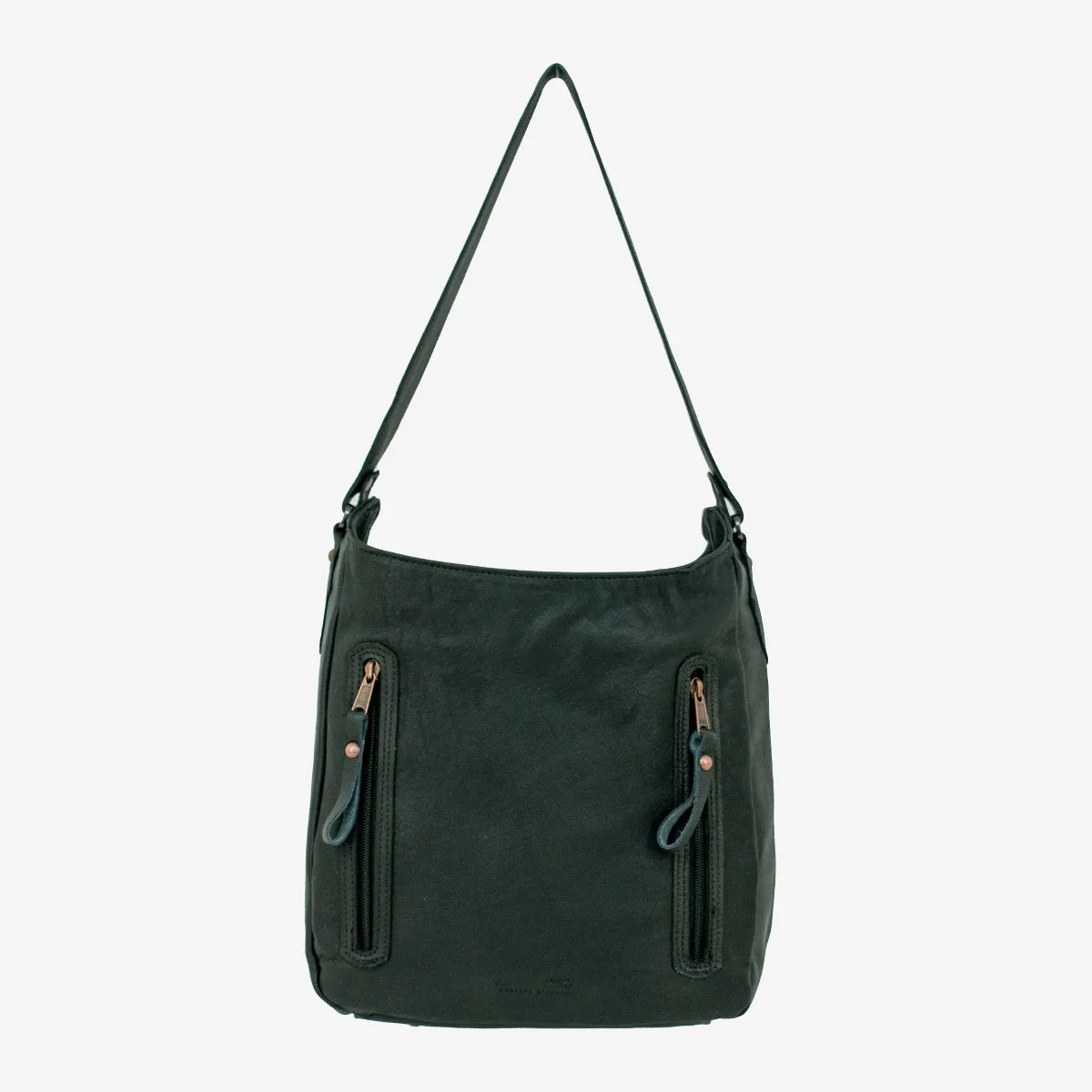 Midnight Copper Ultra Soft Drum Dyed Zip-Top Hobo