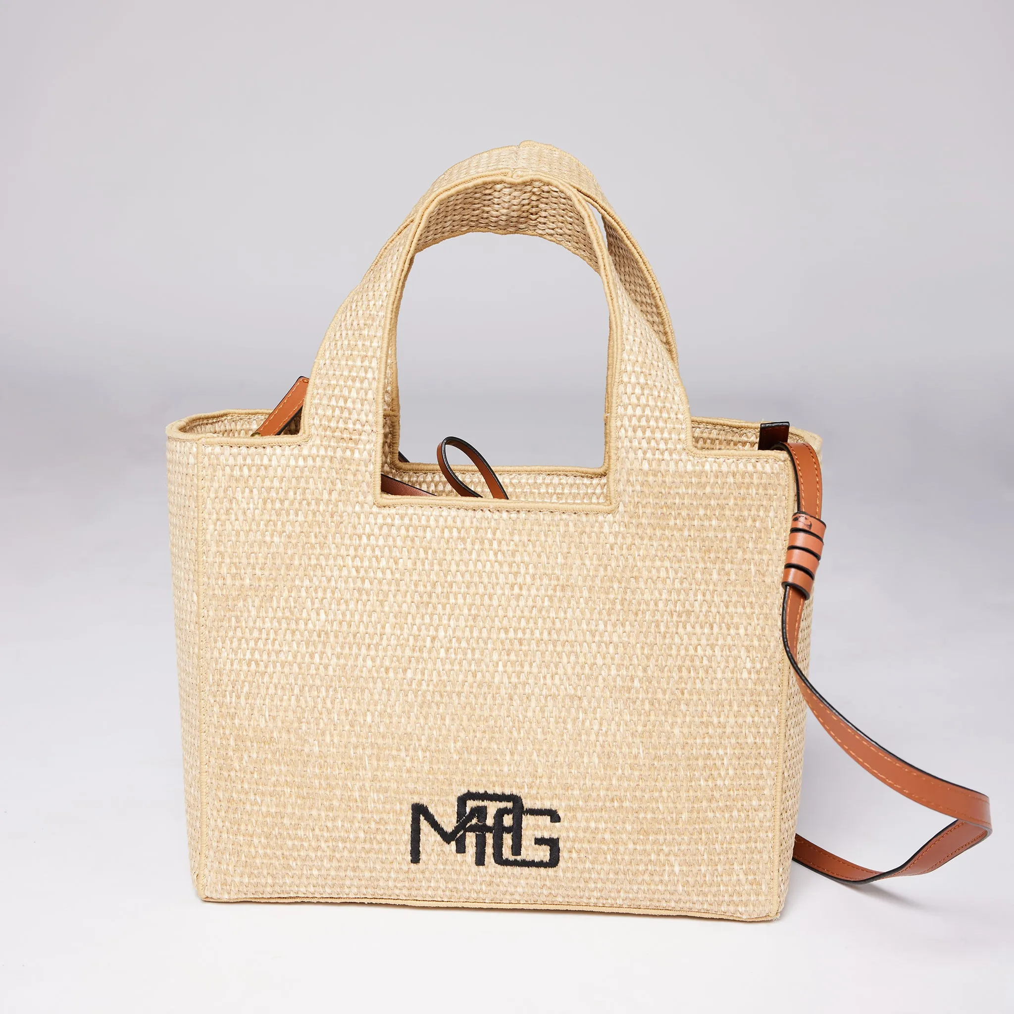 Mini MAG Raffia Tote