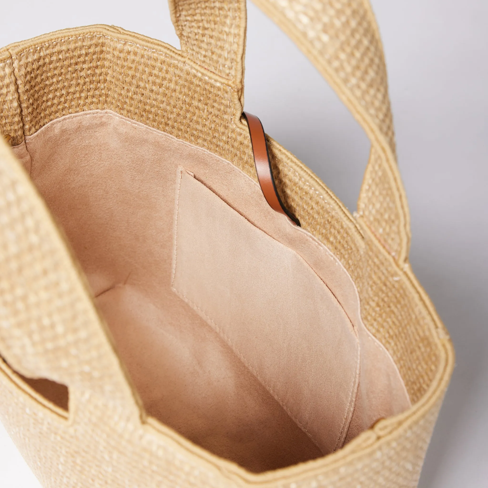 Mini MAG Raffia Tote