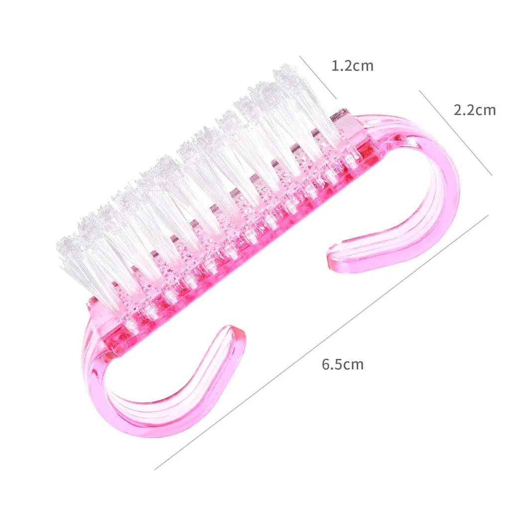 Mini Pink Nail Dusting Brush