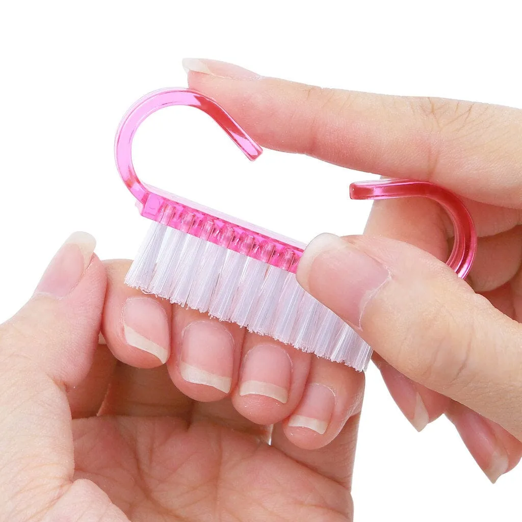 Mini Pink Nail Dusting Brush