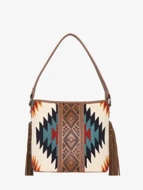 Montana West Aztec Tapestry Fringe Concealed Carry Hobo