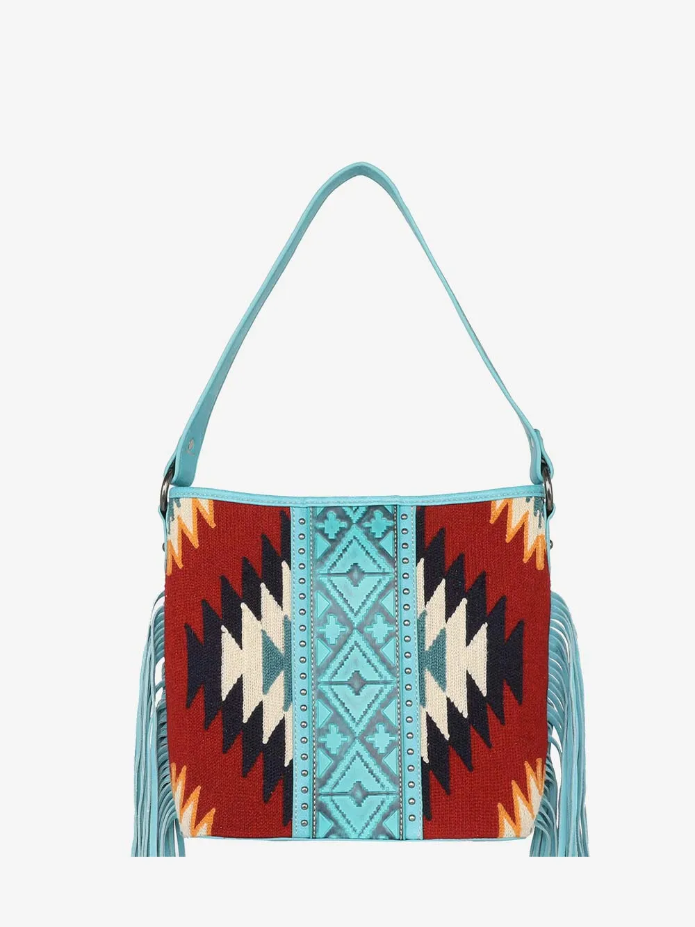 Montana West Aztec Tapestry Fringe Concealed Carry Hobo