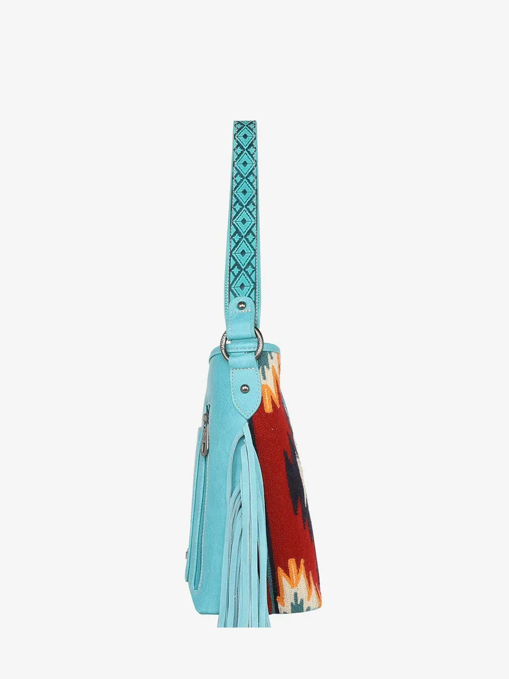 Montana West Aztec Tapestry Fringe Concealed Carry Hobo