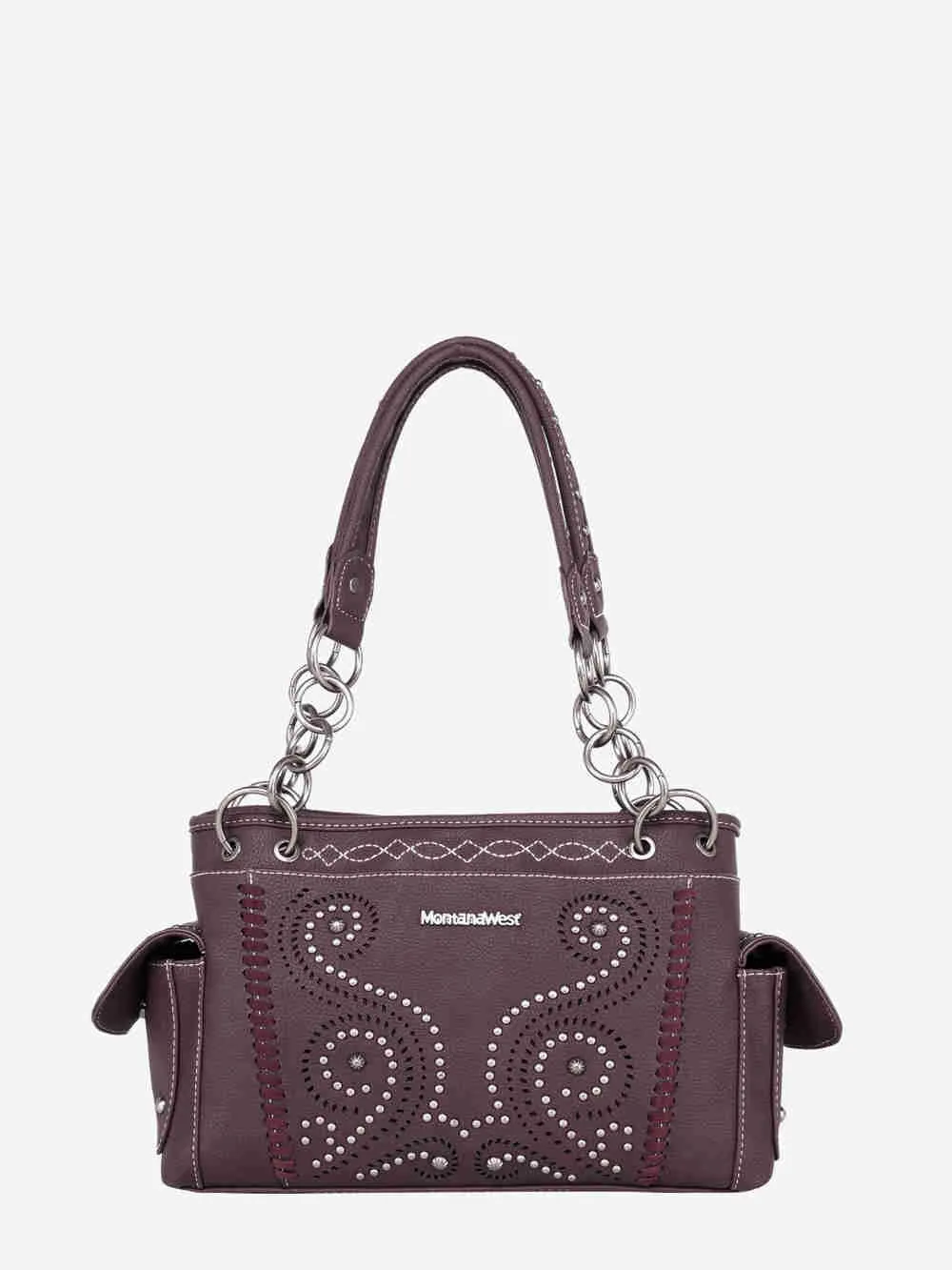 Montana West Laser Cut-out Swirl Concealed Carry Satchel