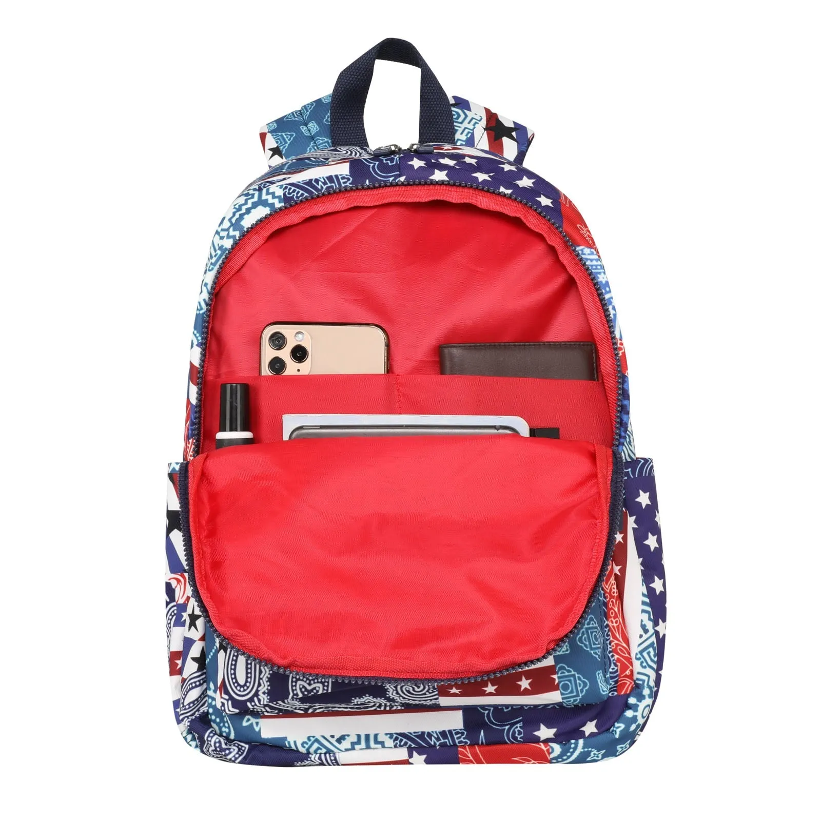 Montana West Starts Stripes Paisley Print Backpack